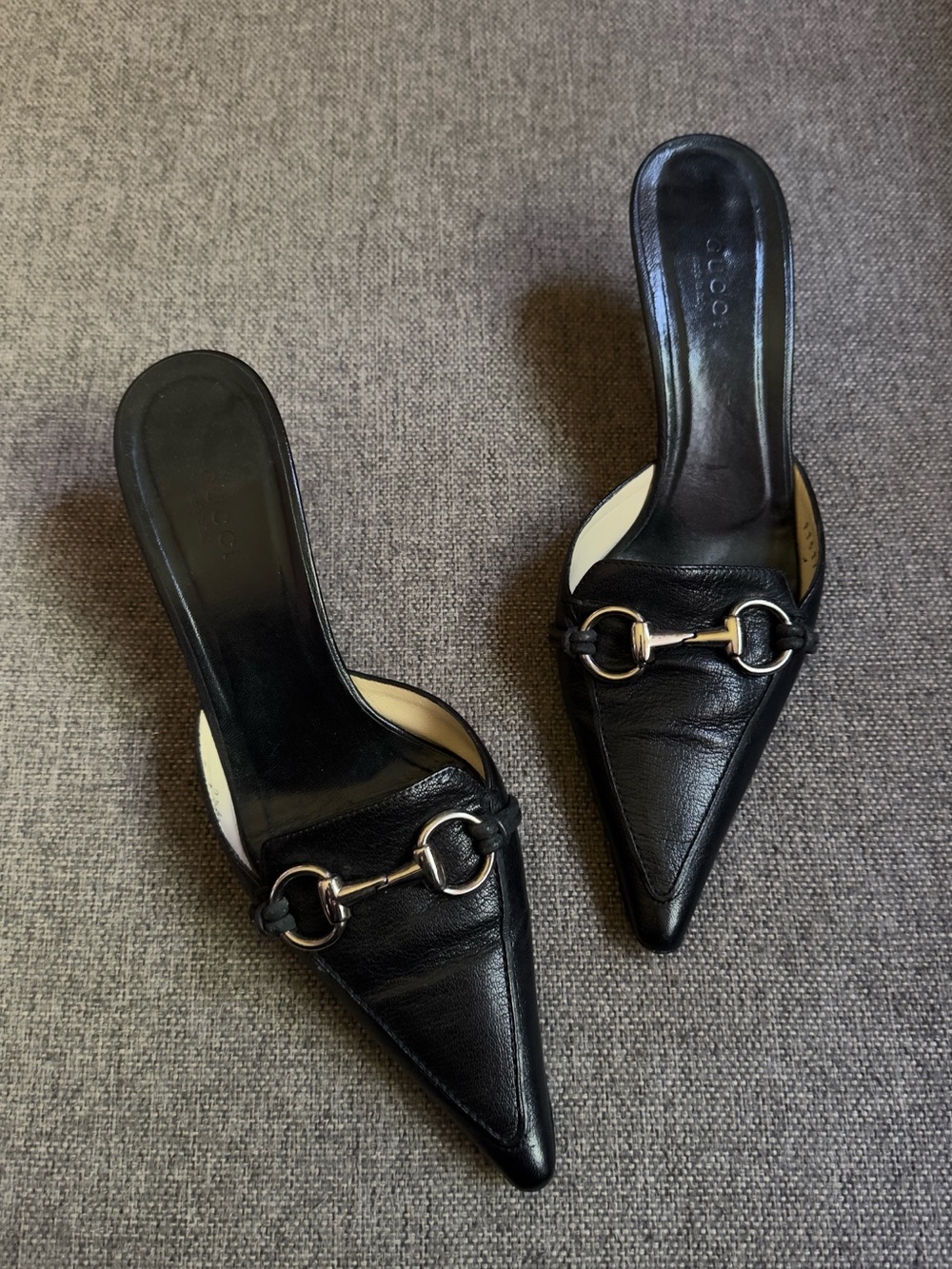 Vintage Gucci x Tom Ford horsebit black heels